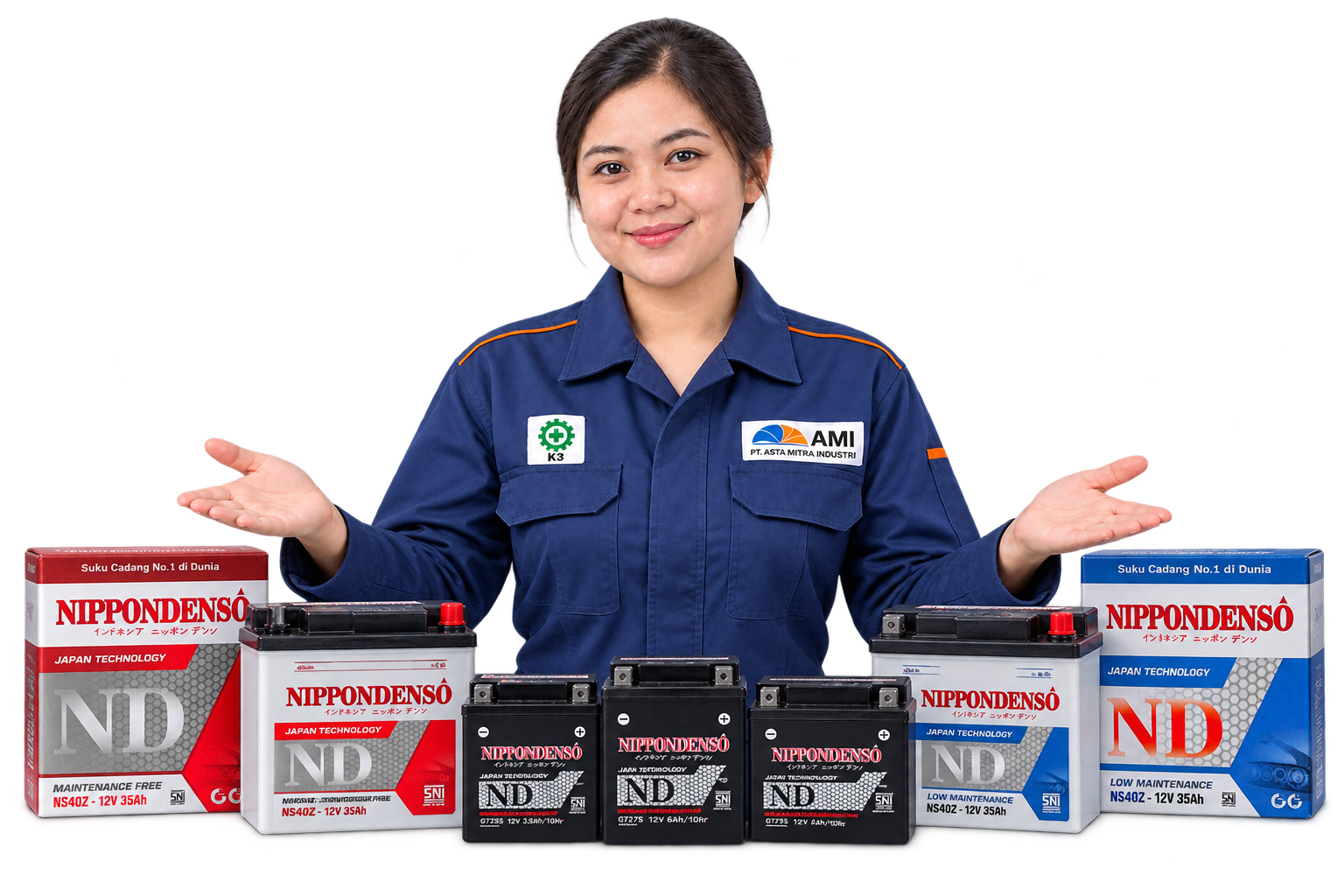 Model Teknisi PT Asta Mitra Industri Jual Aki Balikpapan Nippon Denso