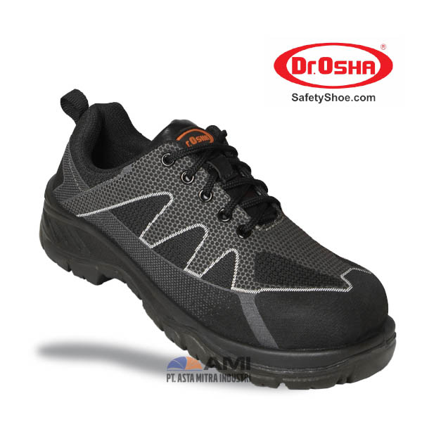 Dr.OSHA Wolfar Lace-Up – 3107 – Black – S1 Safety Shoe Sepatu Safety
