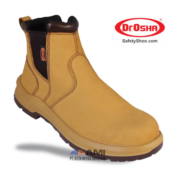 Dr.OSHA Apex Ankle Zip 3227 / 5227 / 7227 – Wheat – S3 Waterproof Safety Shoe