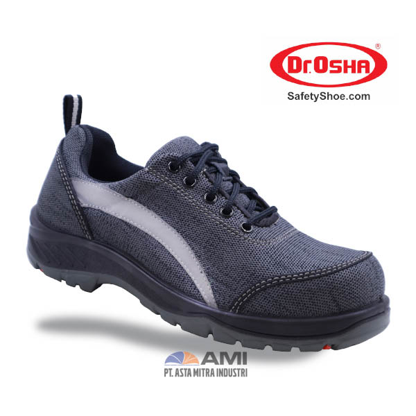 Dr.OSHA Maxima Lace-Up – 9167 – Light Grey – S1 Safety Shoe Sepatu Safety