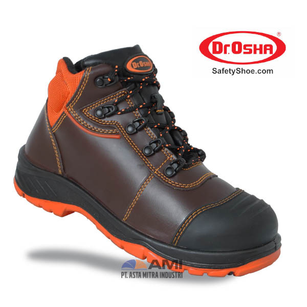 Dr.OSHA Deluxe Ankle Boot – 9239 – Brown – S2 Waterproof Safety Shoe Sepatu Safety - Distributor Resmi PT Asta Mitra Industri