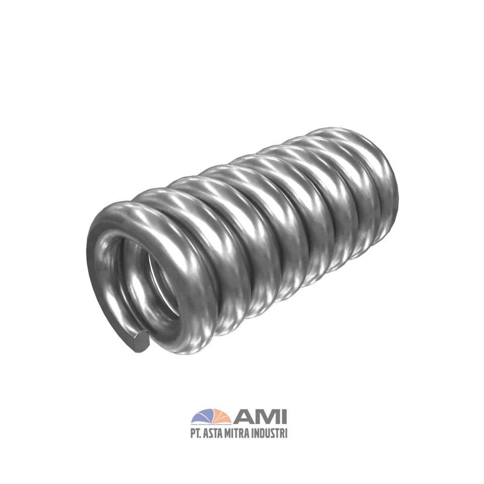 Pegas Kompresi dengan Diameter Kabel 58 mm